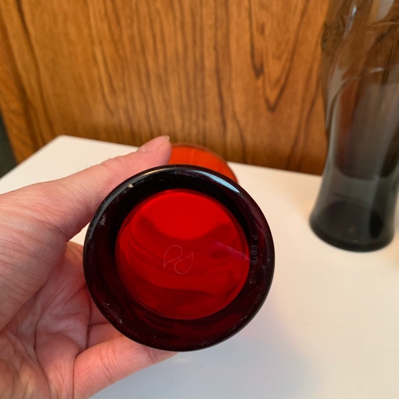 Set of 3 Coca Cola glasses Red, Grey, Smokey Grey - Picture 5 of 9